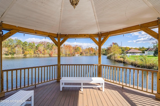 23 Lambeth Ln, Manchester, NJ 08759 - dock with a deck with water view and view of scattered trees