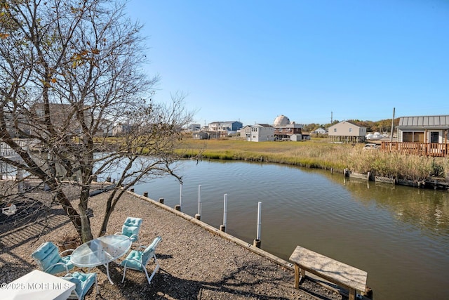 1255 W Mallard Dr, Stafford, NJ 08050 - dock featuring a water view and a residential view