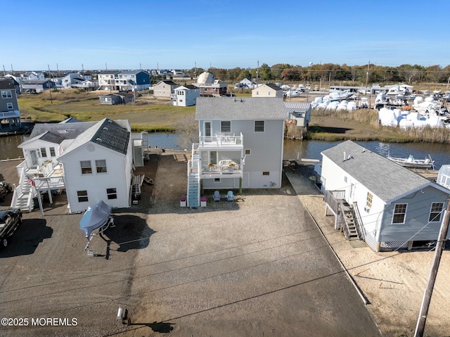 1255 W Mallard Dr, Stafford, NJ 08050 - aerial perspective of suburban area with a nearby body of water