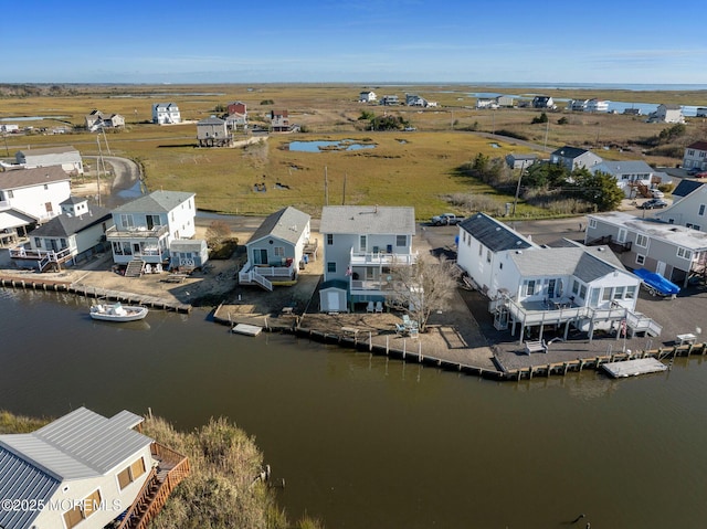 1255 W Mallard Dr, Stafford, NJ 08050 - aerial view of residential area featuring a nearby body of water