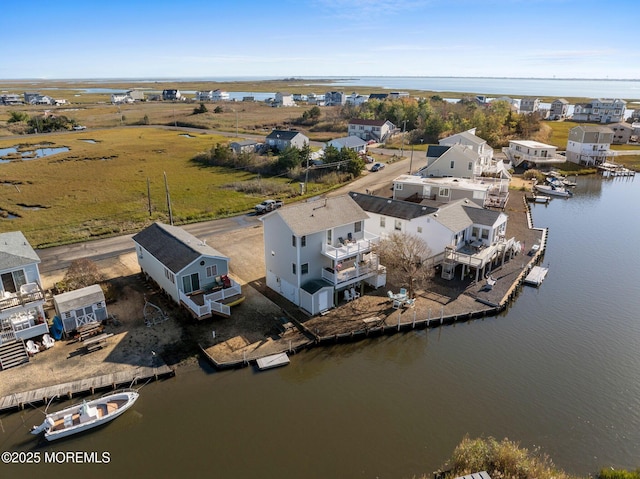 1255 W Mallard Dr, Stafford, NJ 08050 - aerial view of residential area with a large body of water