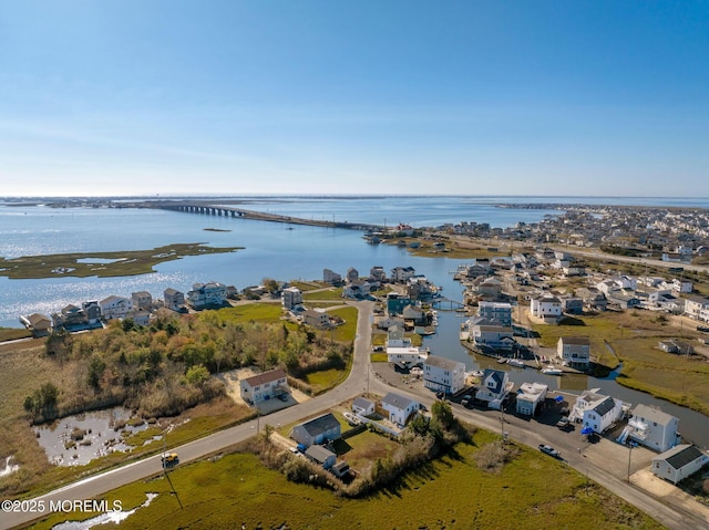1255 W Mallard Dr, Stafford, NJ 08050 - aerial view of property's location featuring a large body of water, a notable bridge, and nearby suburban area