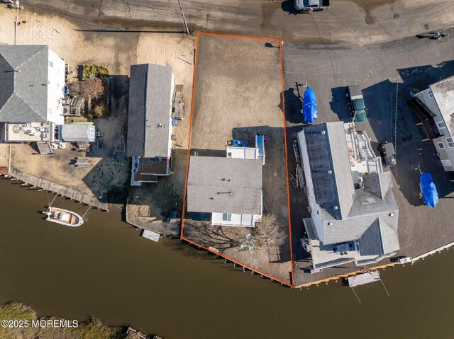 1255 W Mallard Dr, Stafford, NJ 08050 - aerial view of property's location with property parcel outlined
