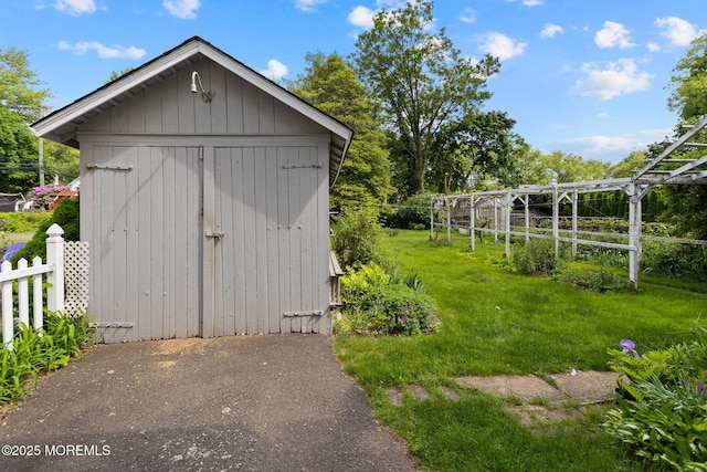 38 Bowne Ave, Freehold, NJ 07728 - view of shed with fence