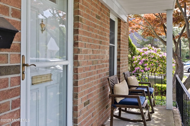 balcony with a porch