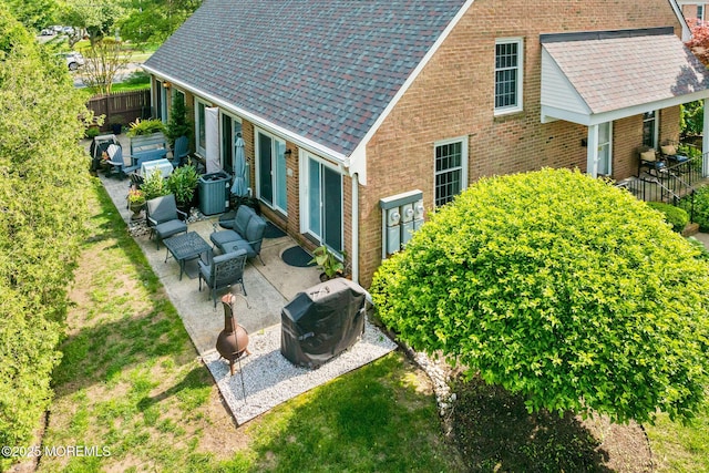 view from above of property