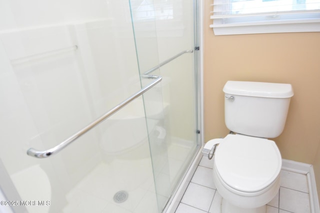 630 Springfield Ave, Pine Beach, NJ 08741 - full bath with toilet, a shower stall, and tile patterned floors