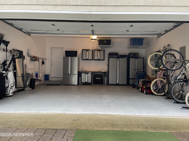 630 Springfield Ave, Pine Beach, NJ 08741 - garage featuring freestanding refrigerator