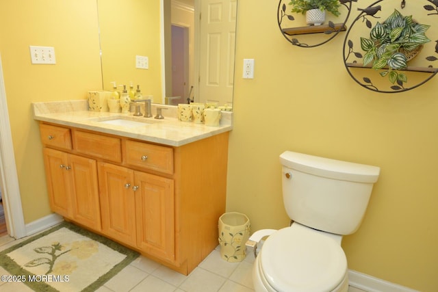 630 Springfield Ave, Pine Beach, NJ 08741 - half bathroom featuring vanity, toilet, and tile patterned floors