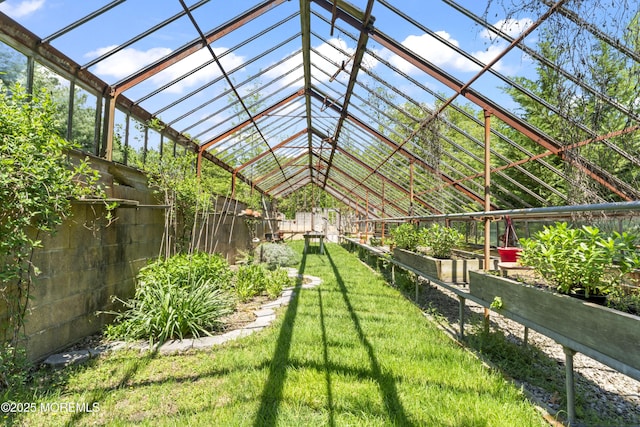 view of home's community featuring a garden