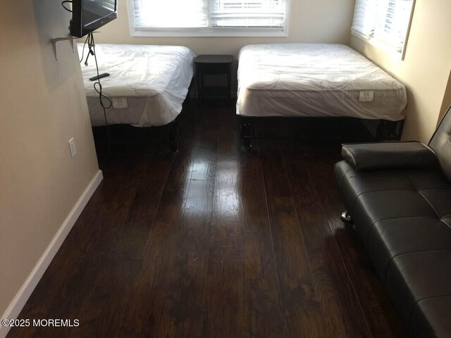 324 Webster Ave, Seaside Heights, NJ 08751 - bedroom featuring dark wood-style flooring and baseboards