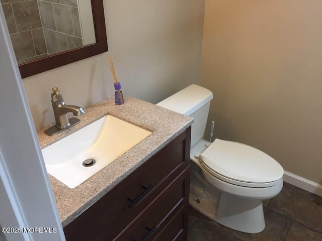 324 Webster Ave, Seaside Heights, NJ 08751 - bathroom featuring toilet, vanity, and baseboards