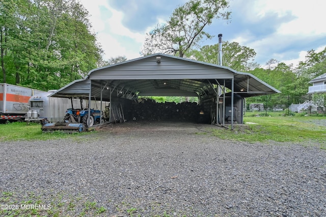 144-146 E Greystone Rd, Old Bridge, NJ 08857 - view of parking featuring a detached carport