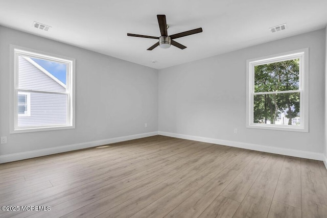 7 Leifried Ln, Tuckerton, NJ 08087 - empty room with a ceiling fan, baseboards, and wood finished floors