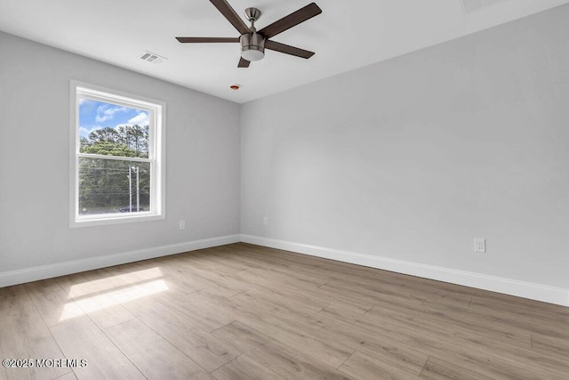7 Leifried Ln, Tuckerton, NJ 08087 - empty room featuring a ceiling fan, baseboards, and wood finished floors