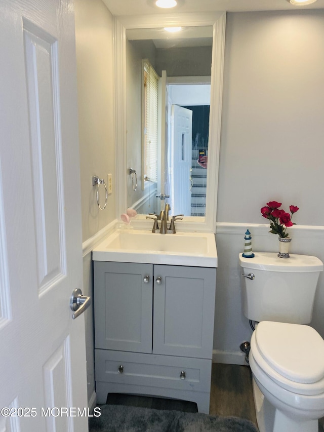29 S Sailors Quay Dr Unit 405, Brick, NJ 08723 - half bathroom featuring vanity and toilet