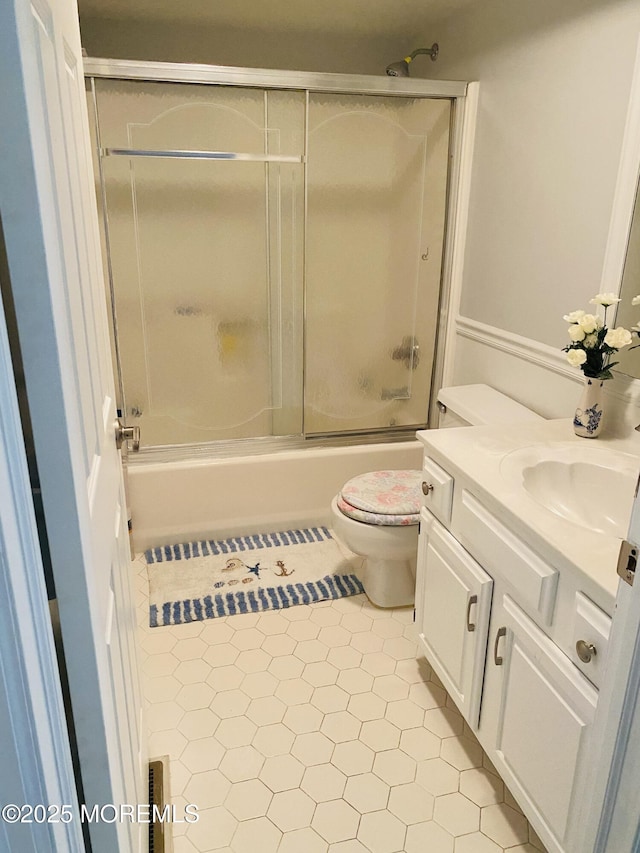 29 S Sailors Quay Dr Unit 405, Brick, NJ 08723 - full bath with vanity, shower / bath combination with glass door, and tile patterned floors