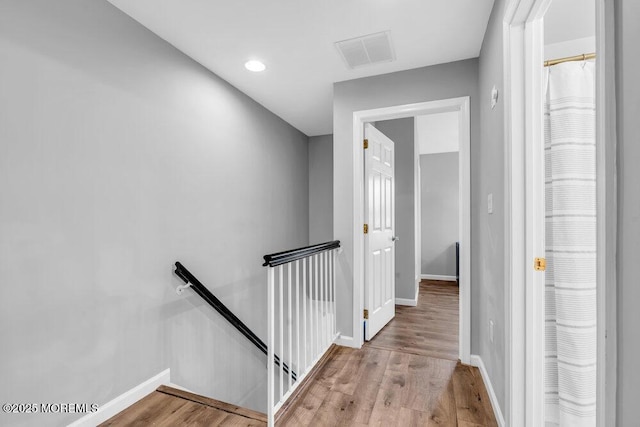 3 Kuczynski Dr Unit 944, Parlin, NJ 08859 - hall featuring an upstairs landing, baseboards, wood finished floors, and recessed lighting