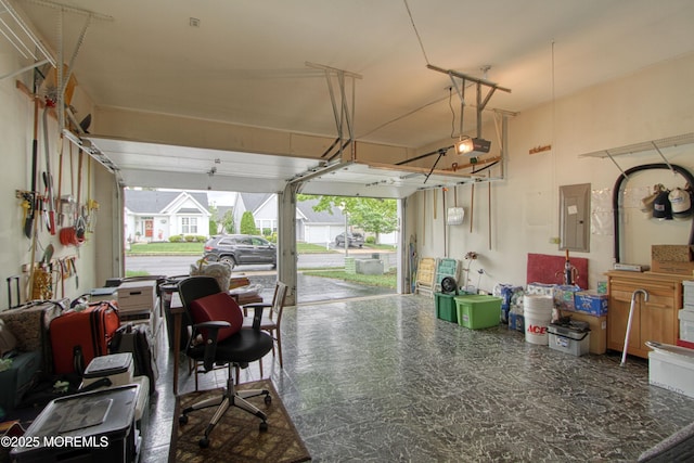 10 Lakeland Dr, Barnegat, NJ 08005 - garage with electric panel and a garage door opener