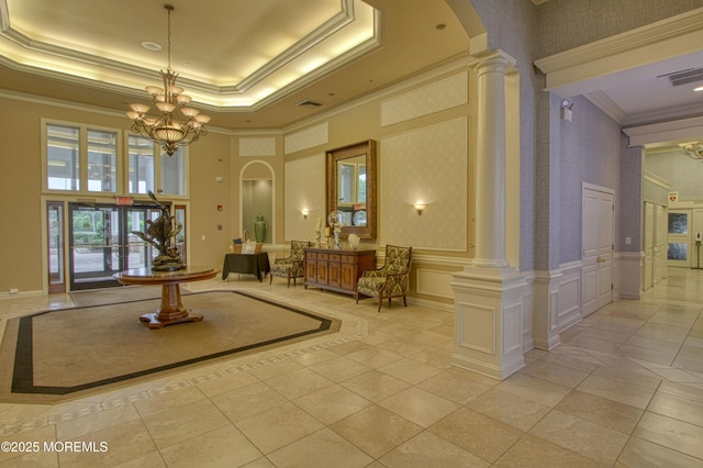 10 Lakeland Dr, Barnegat, NJ 08005 - building lobby featuring a towering ceiling and crown molding
