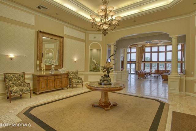 10 Lakeland Dr, Barnegat, NJ 08005 - common area with ornamental molding, a decorative wall, and wainscoting