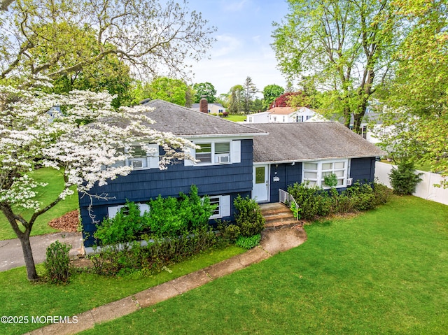 78 Beechwood Ave, West Long Branch, NJ 07764 - split level home with roof with shingles and a chimney