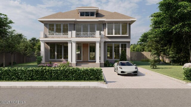 78 Beechwood Ave, West Long Branch, NJ 07764 - back of house with a balcony