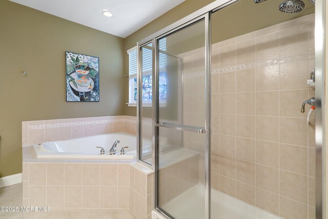 4 Augusta Dr, Little Egg Harbor, NJ 08087 - bathroom featuring a stall shower and a garden tub