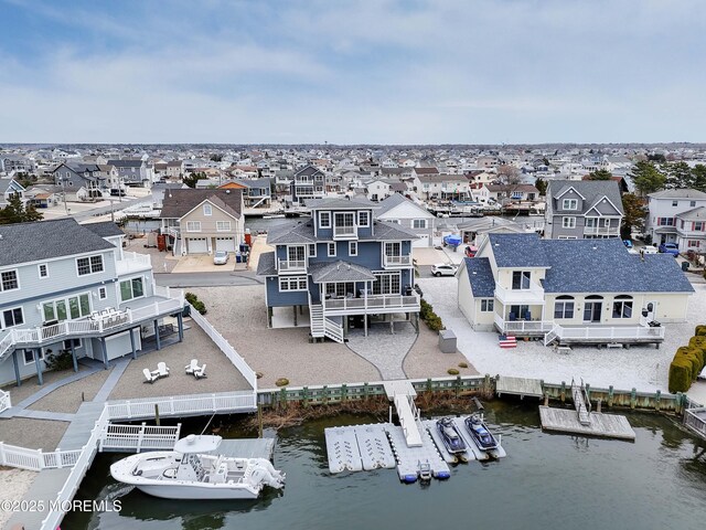 4 E Pimlico Rd, Little Egg Harbor, NJ 08087 - aerial view of residential area with a large body of water