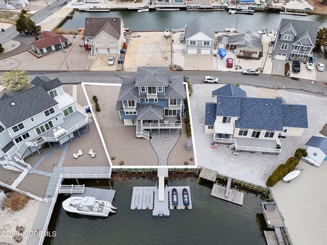 4 E Pimlico Rd, Little Egg Harbor, NJ 08087 - aerial perspective of suburban area featuring a nearby body of water