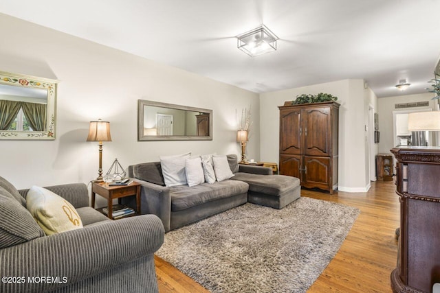 725 Province Line Rd, Allentown, NJ 08501 - living area with light wood-style flooring and baseboards