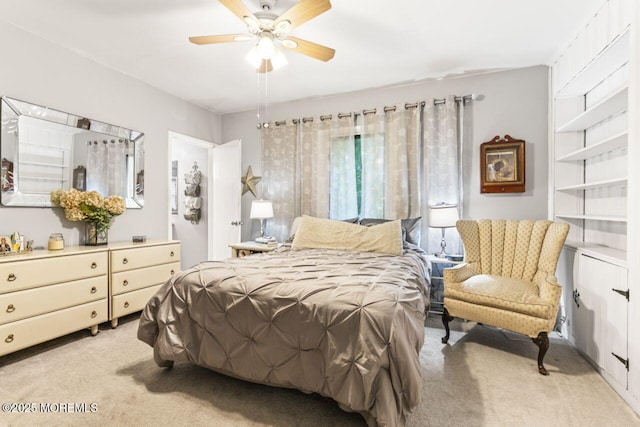 725 Province Line Rd, Allentown, NJ 08501 - bedroom with light carpet and ceiling fan