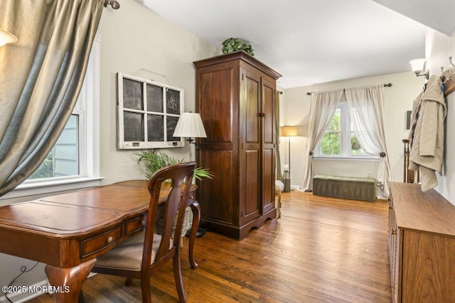 725 Province Line Rd, Allentown, NJ 08501 - home office with dark wood-type flooring
