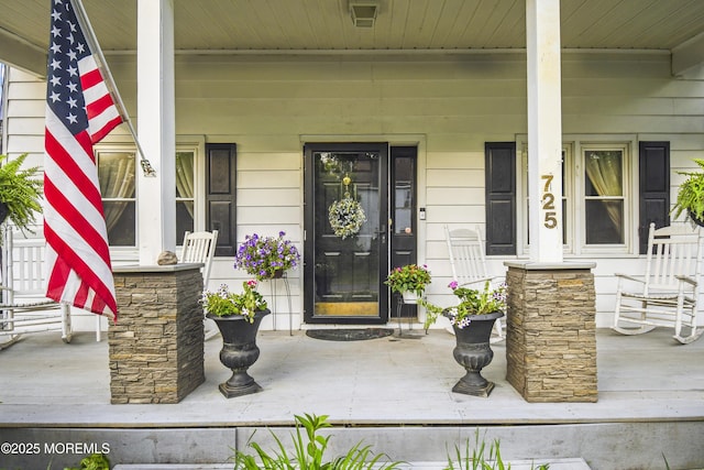 725 Province Line Rd, Allentown, NJ 08501 - property entrance featuring covered porch