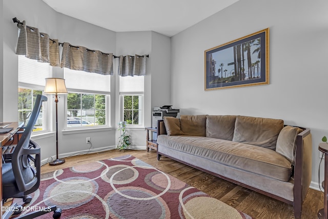 22 Ernest Dr, Lanoka Harbor, NJ 08734 - living room with wood finished floors and baseboards