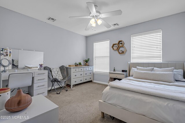 22 Ernest Dr, Lanoka Harbor, NJ 08734 - bedroom featuring light carpet, ceiling fan, and baseboards