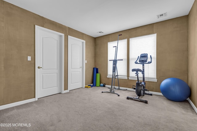 22 Ernest Dr, Lanoka Harbor, NJ 08734 - exercise area featuring baseboards and carpet