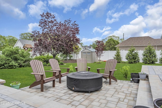 22 Ernest Dr, Lanoka Harbor, NJ 08734 - view of patio featuring an outdoor fire pit