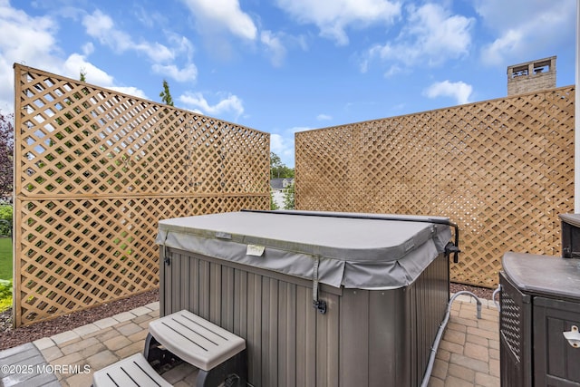 22 Ernest Dr, Lanoka Harbor, NJ 08734 - wooden terrace featuring a hot tub