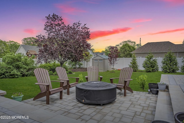 22 Ernest Dr, Lanoka Harbor, NJ 08734 - view of patio featuring an outdoor fire pit
