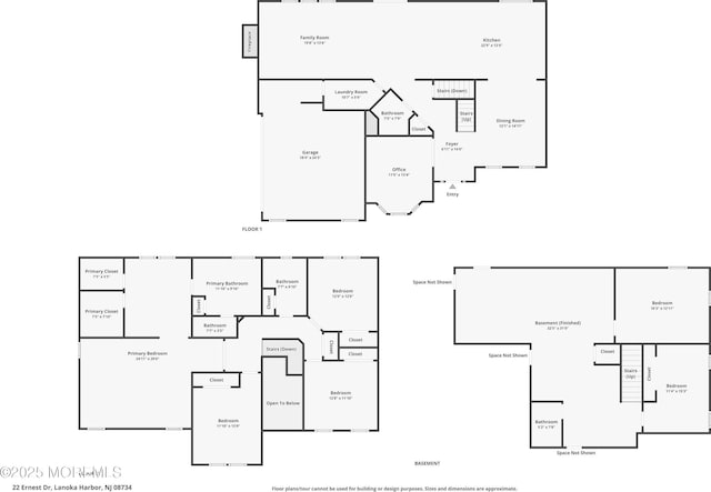 22 Ernest Dr, Lanoka Harbor, NJ 08734 - floor plan / room layout