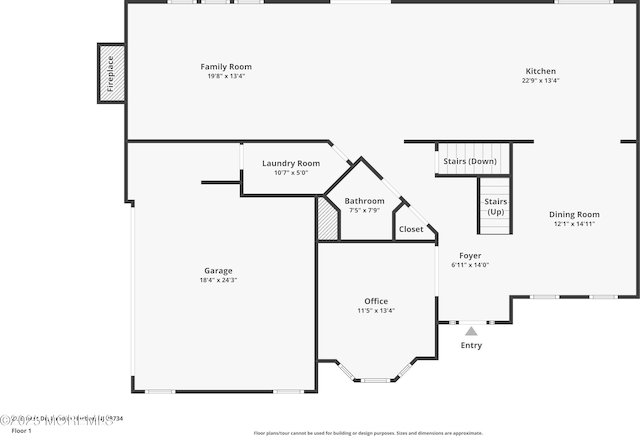 22 Ernest Dr, Lanoka Harbor, NJ 08734 - home floor plan