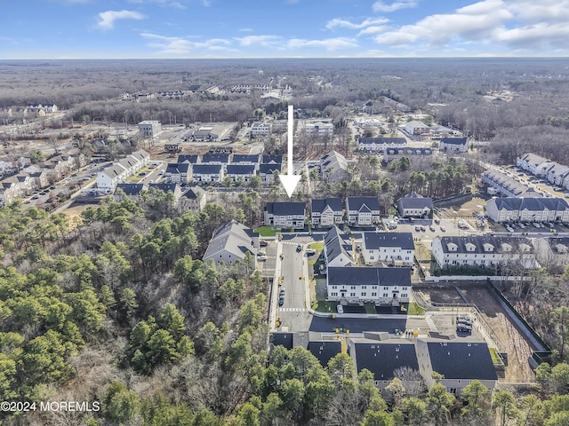 24 Golders Green Rd, Lakewood, NJ 08701 - aerial view of property's location with a heavily wooded area