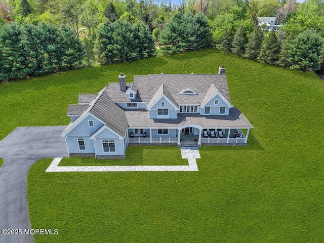 view from above of property