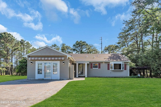 11 S Point Ct, Toms River, NJ 08757 - view of front of property featuring a front lawn and french doors