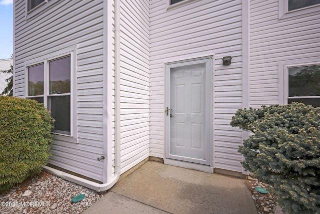 view of exterior entry