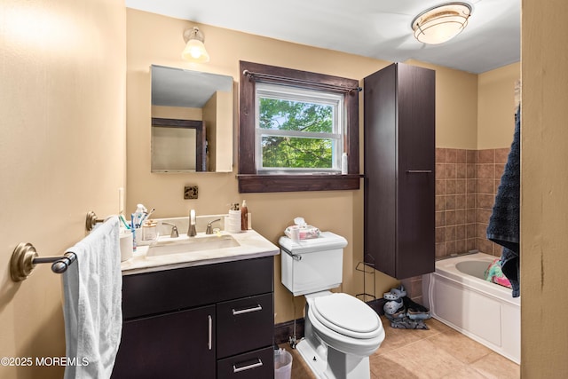 329 Hollywood Ave, Long Branch, NJ 07740 - full bathroom with tile patterned floors, toilet, and vanity