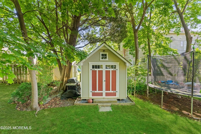 329 Hollywood Ave, Long Branch, NJ 07740 - view of shed with a trampoline