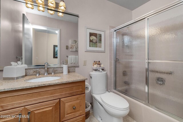 2A Jackson Ct, Whiting, NJ 08759 - bathroom featuring vanity, bath / shower combo with glass door, and toilet
