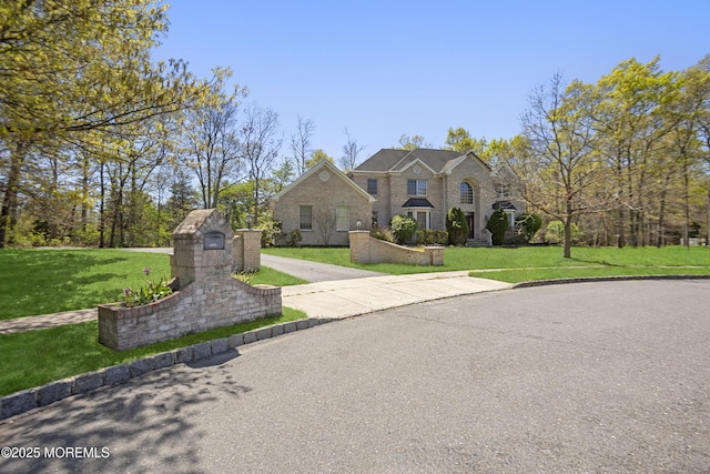 1349 Millennium Ct, Toms River, NJ 08753 - view of front of property featuring a front yard and brick siding